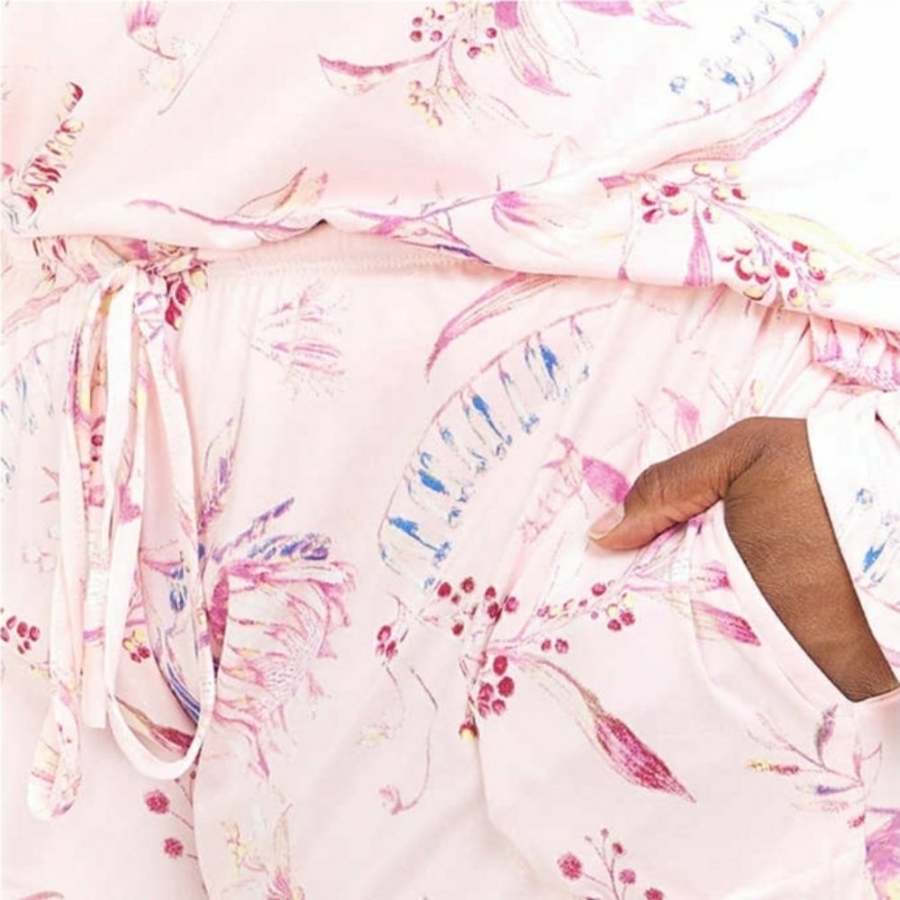 Flora Nikrooz 2pc Pajama Set Pink Plus Size XXL - Picture 3 of 3